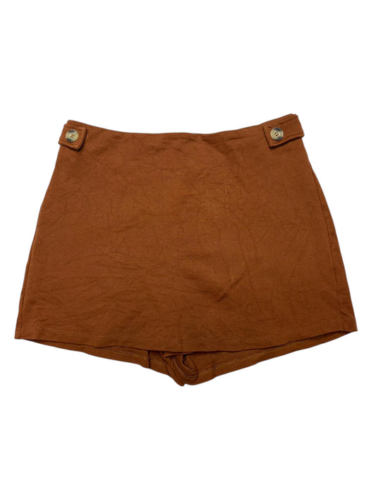 Altered state zip up brown skort