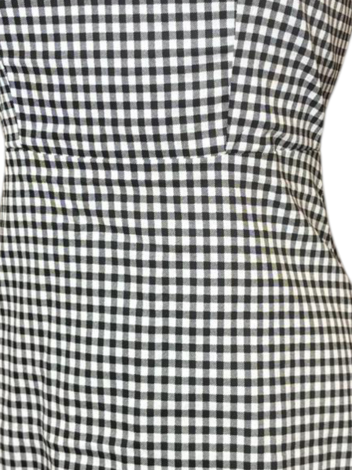 Zaful gingham black and white dress