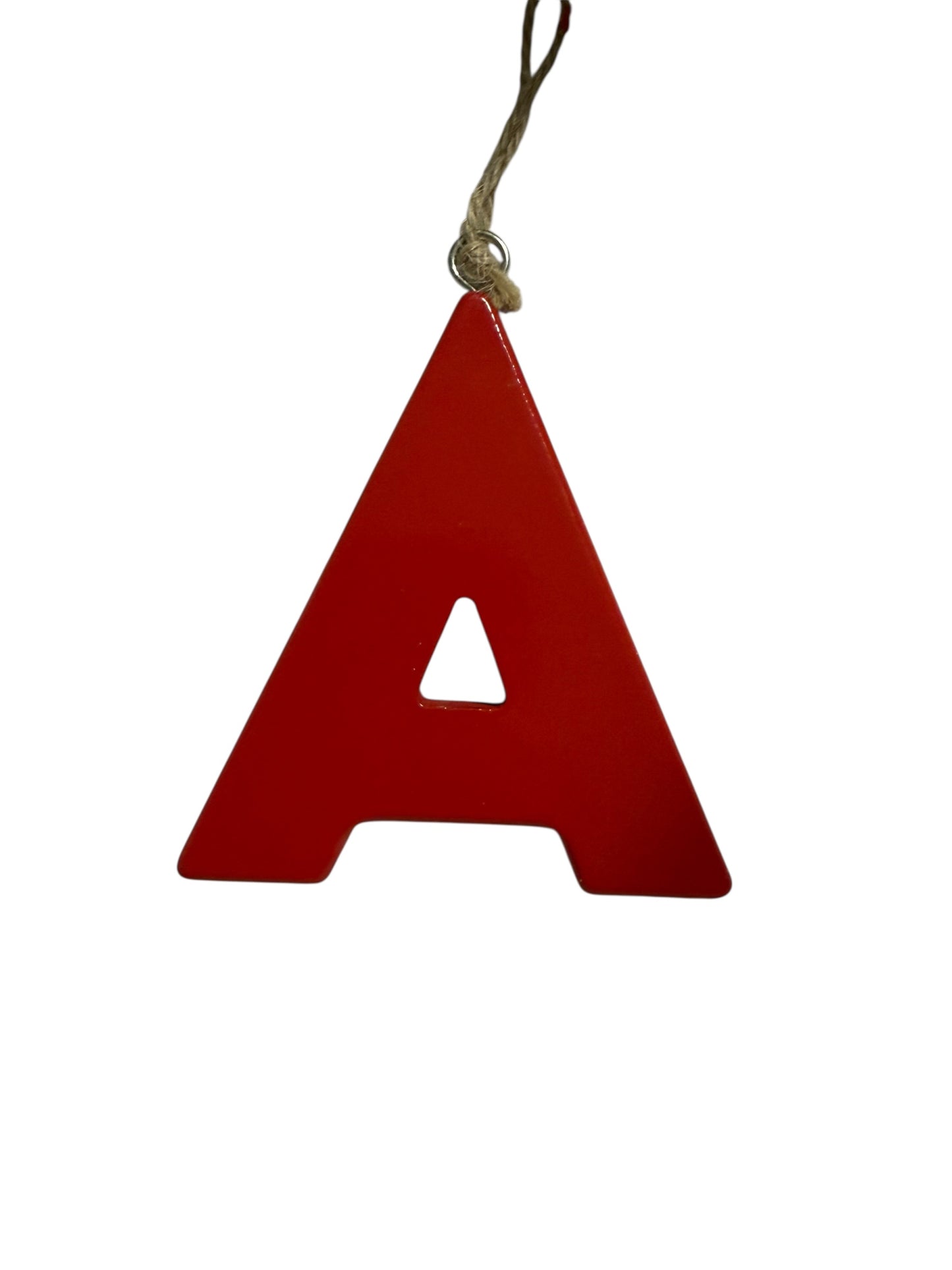 Red A ornament
