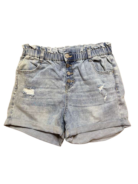 Paper Bag denim shorts