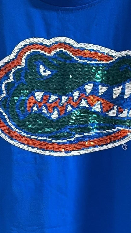 Gators bling blue top NWT  ￼