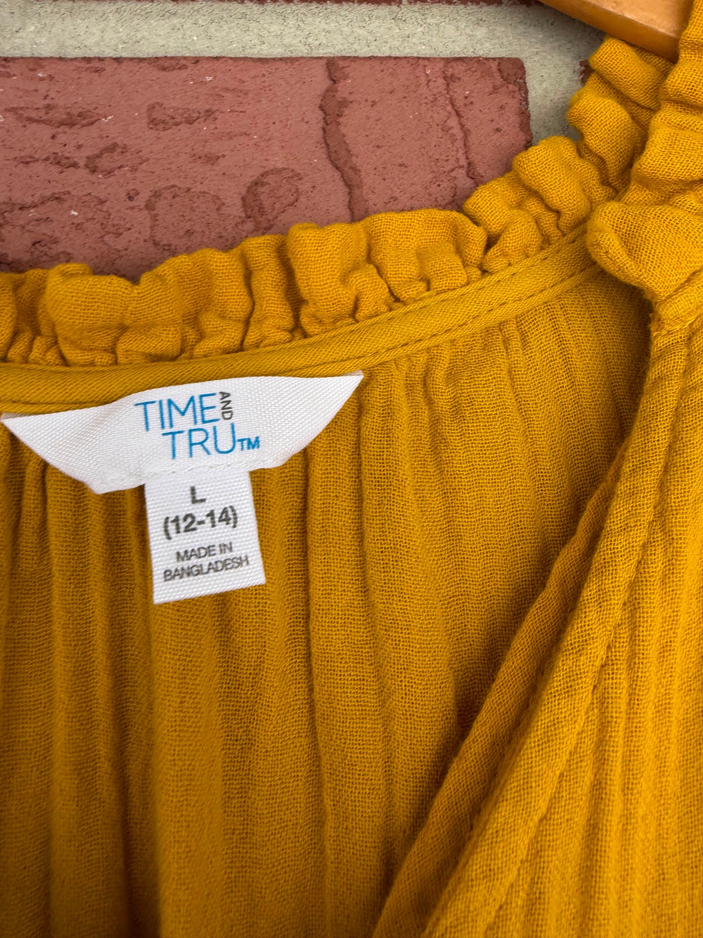 Time and Tru golden rod dress