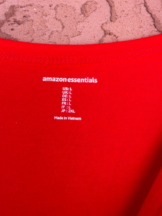 Amazon red super soft long sleeve shirt