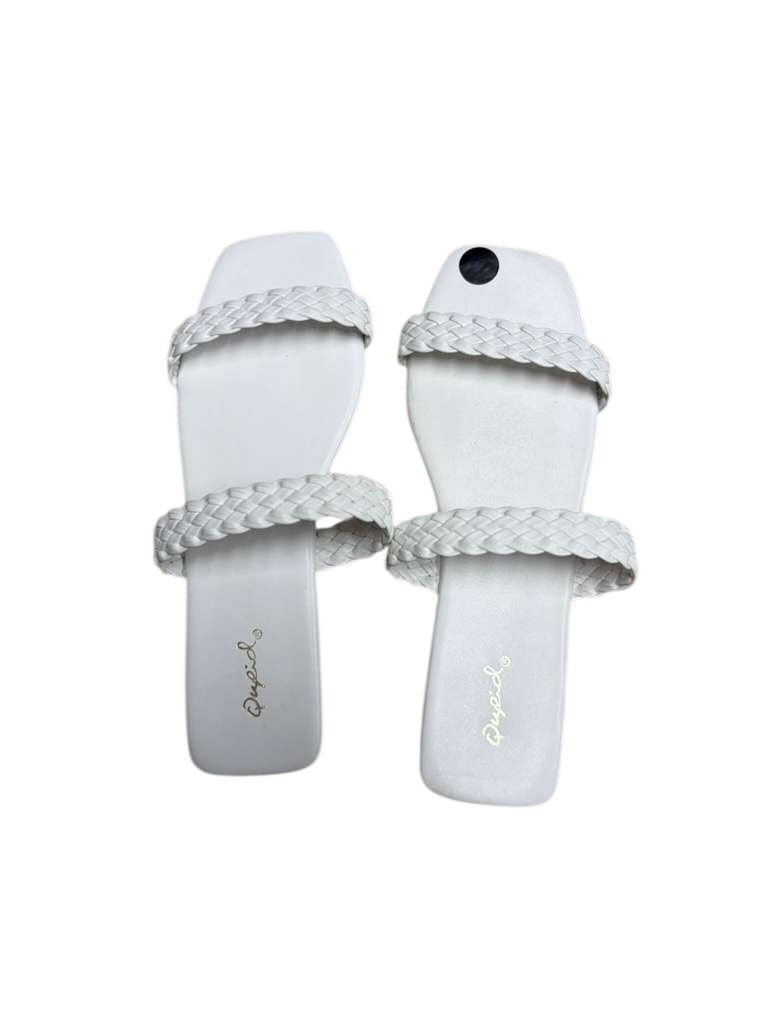White sandals