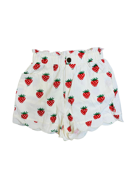 Strawberry high waisted shorts