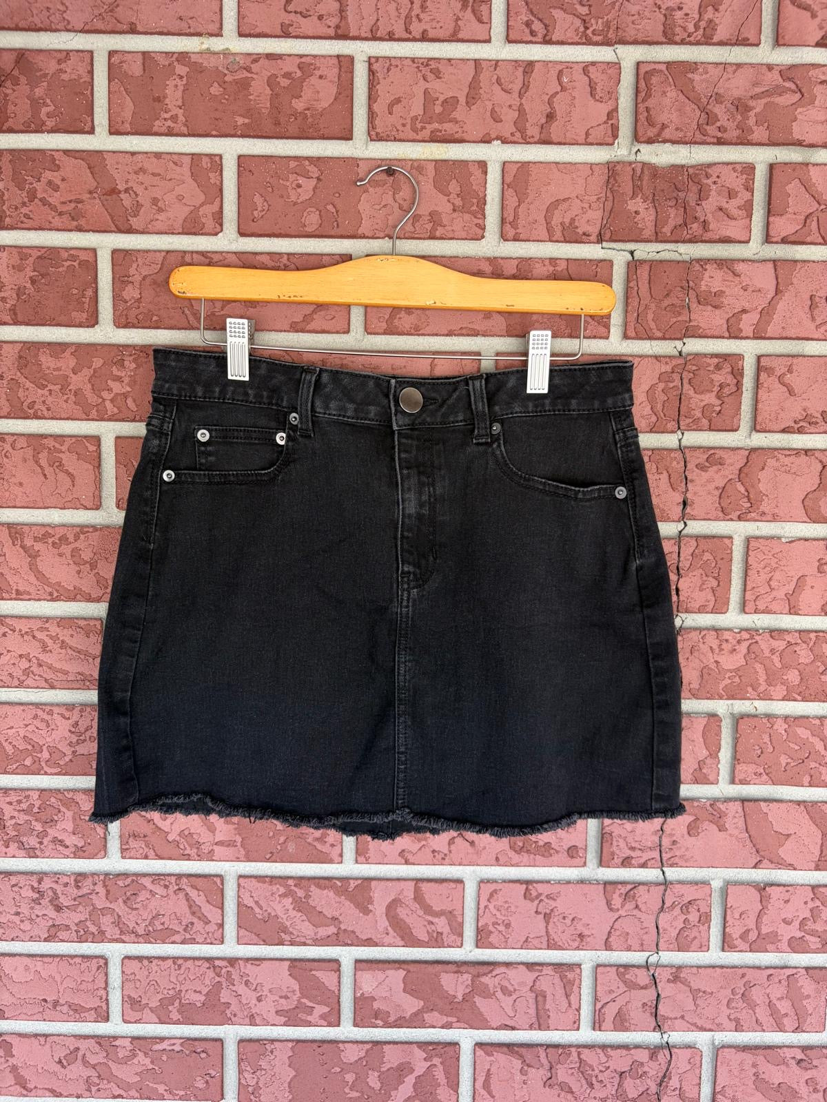 NOBO black denim skirt