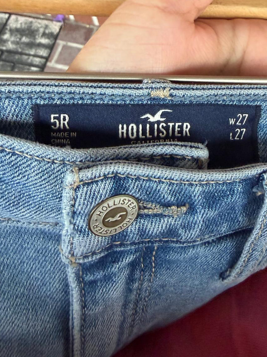 Hollister stripe light blue denim jeans