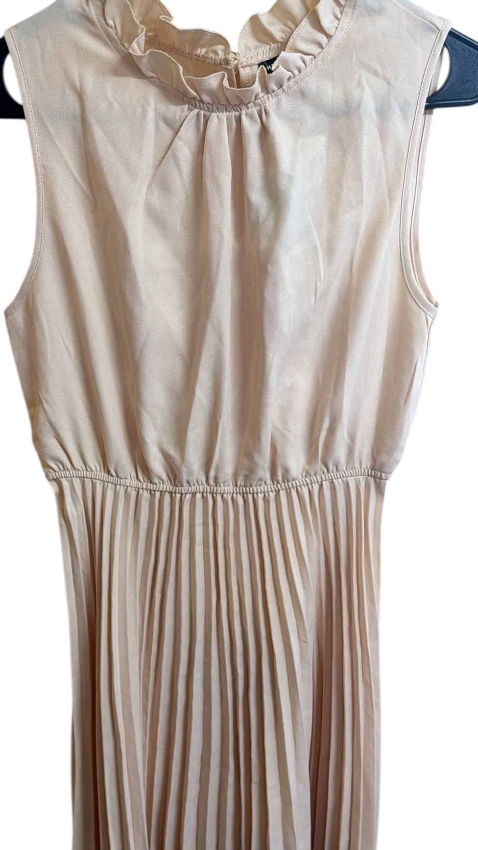 SHEIN cream frilly dress