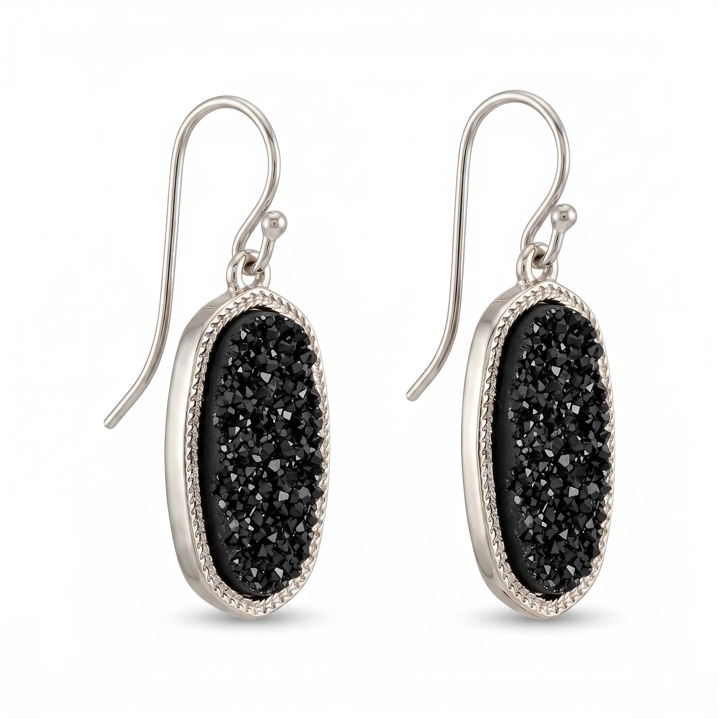 Black Sparkle Earrings