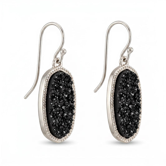 Black Sparkle Earrings