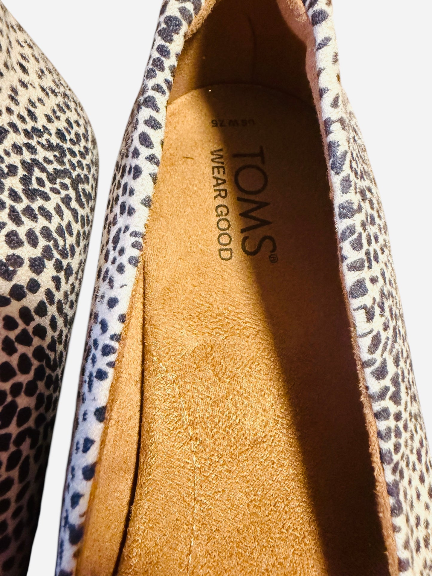 Tom’s Speckled print slip ons