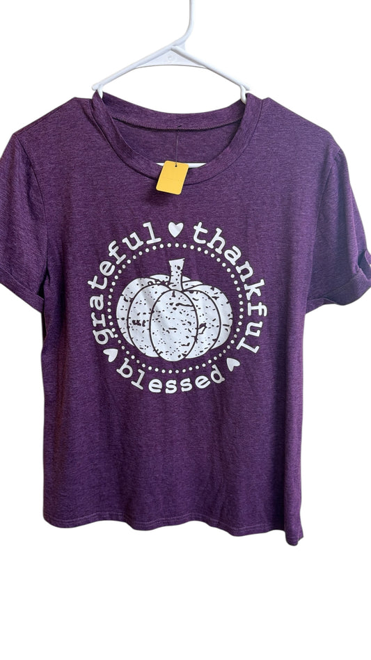 Thanks fall shirt purple