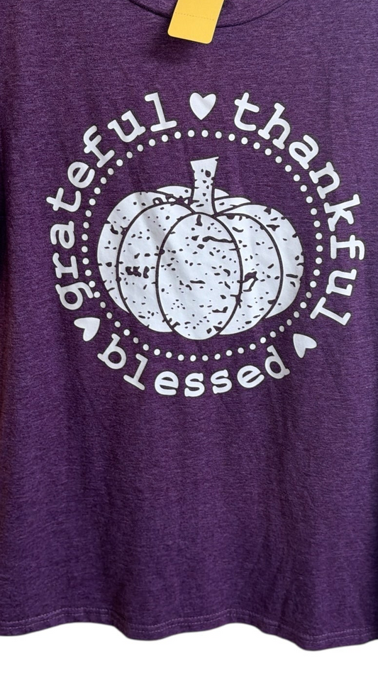 Thanks fall shirt purple