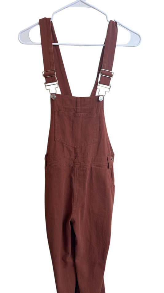 Pink Lily Brown overalls pants