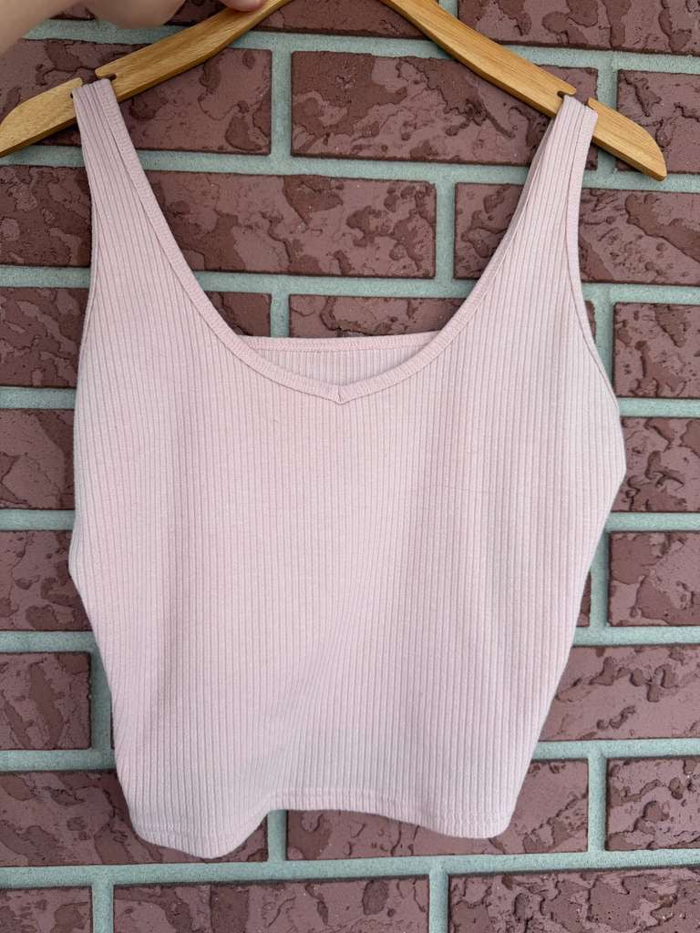 316 pink cropped tank