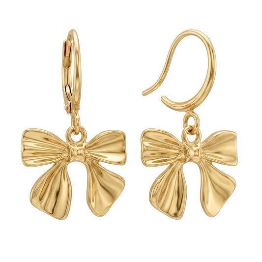 Bow dangle earrings
