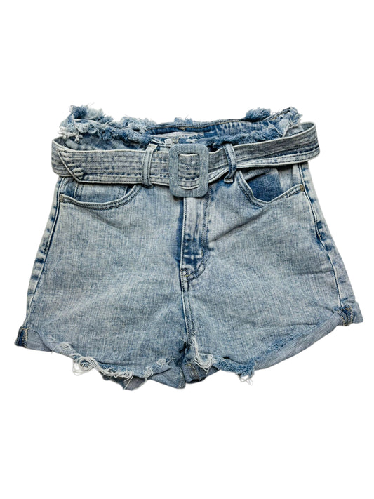 KanCan paper bag denim shorts
