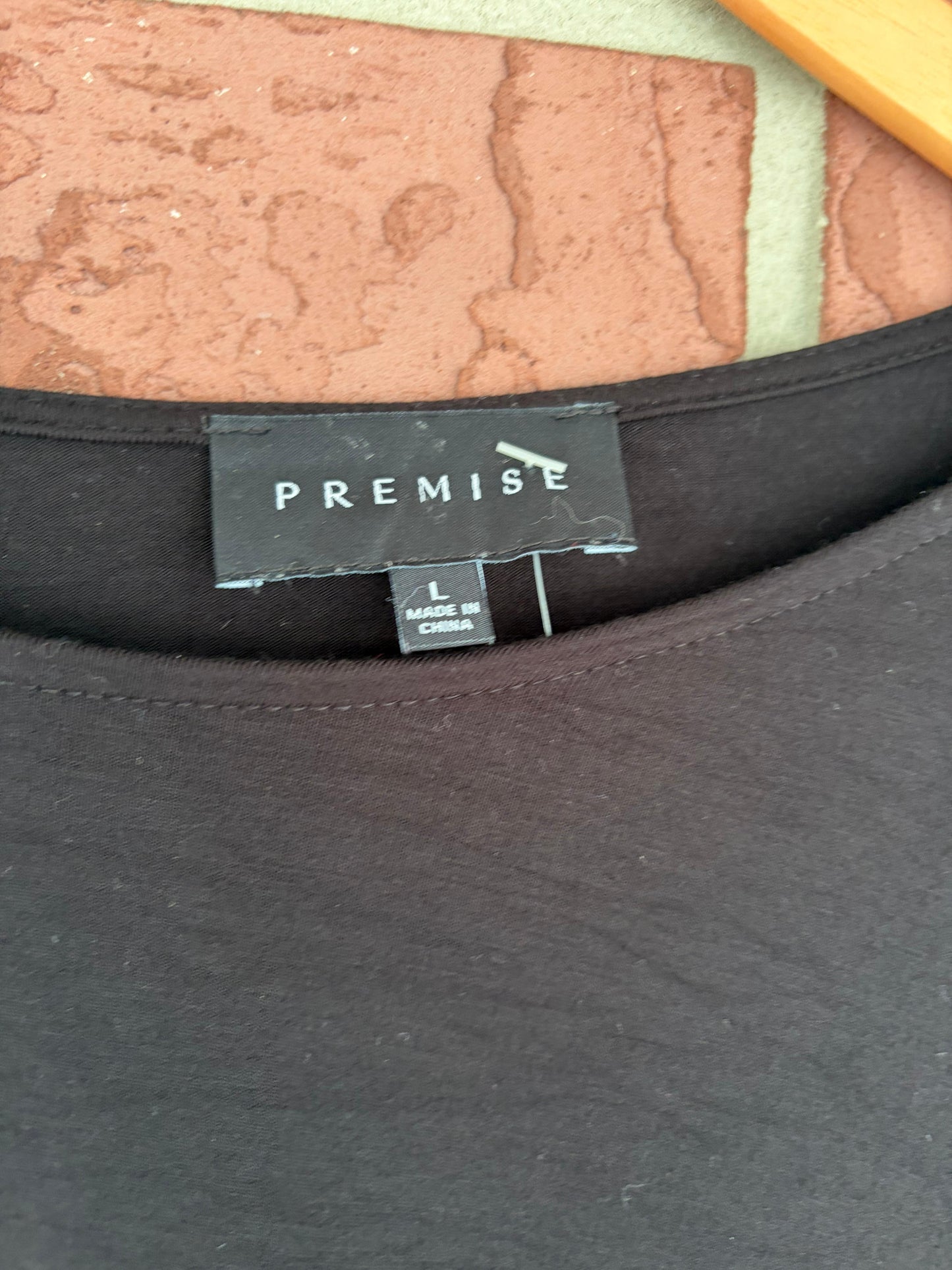 Premise Black Long Sleeve Top