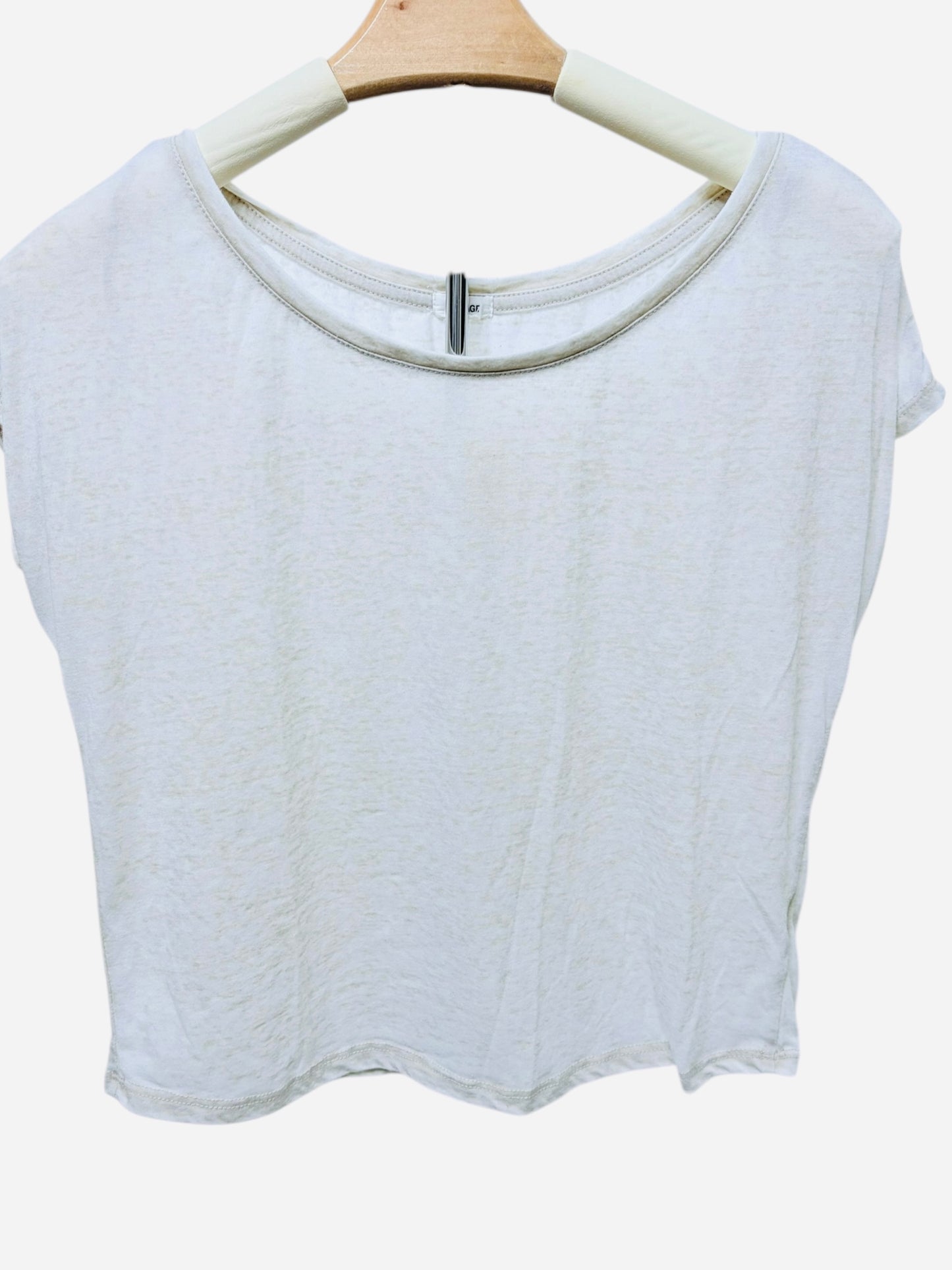 Garage white tshirt cropped