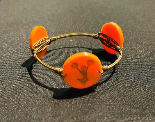 Cheer bracelet orange