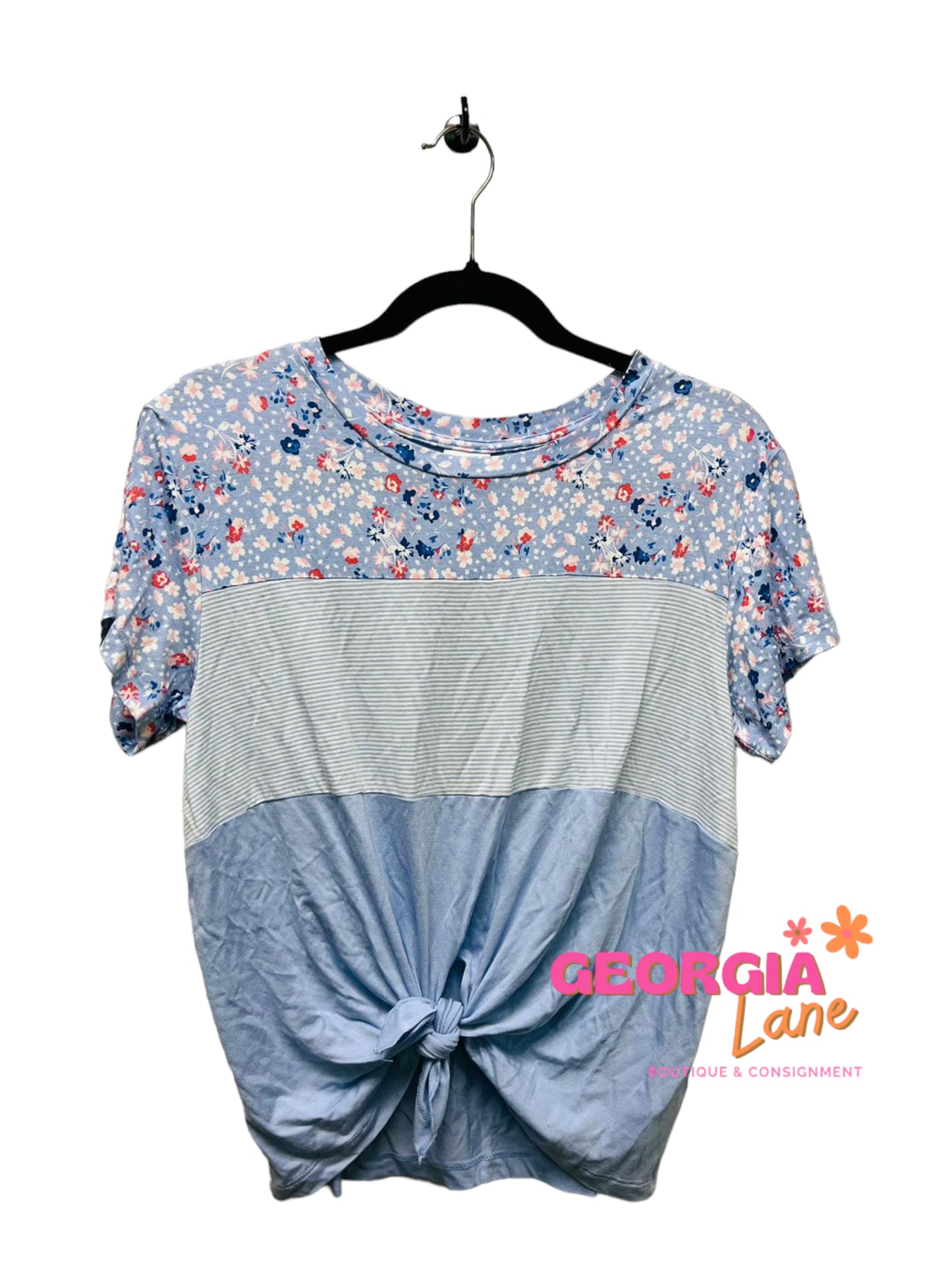 Belle Floral Blue Tee