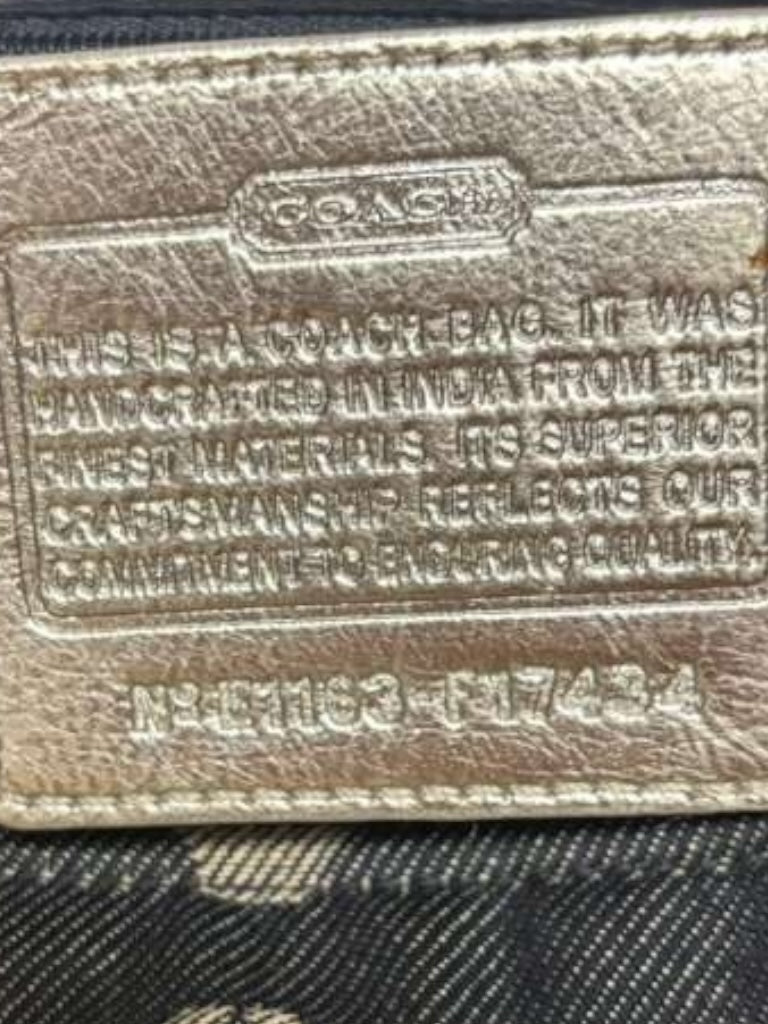 Coach denim  bag  signature vintage