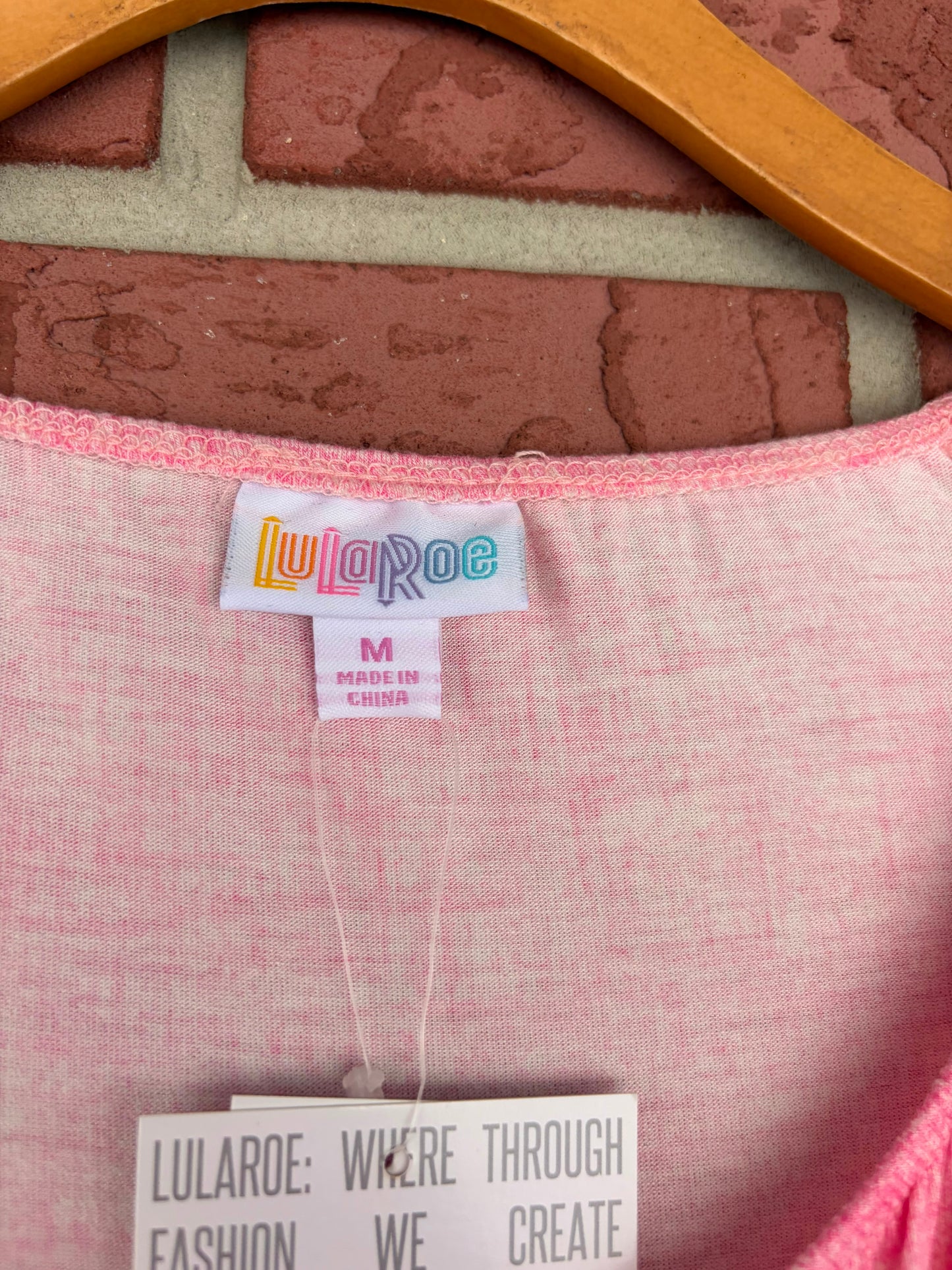 Lularoe pink wrap midi dress