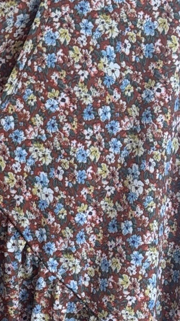 Floral v neck midi dress