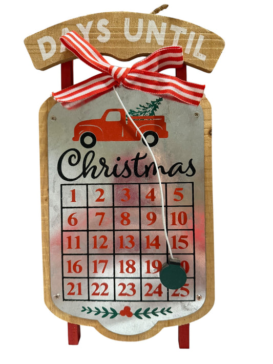 Countdown to Christmas sleigh ￼