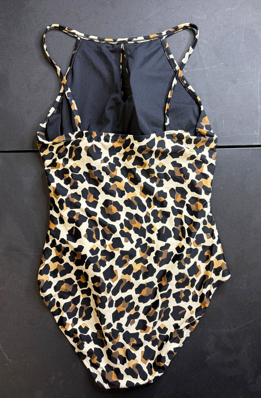 Ellen Tracy cheetah one piece swimsuit