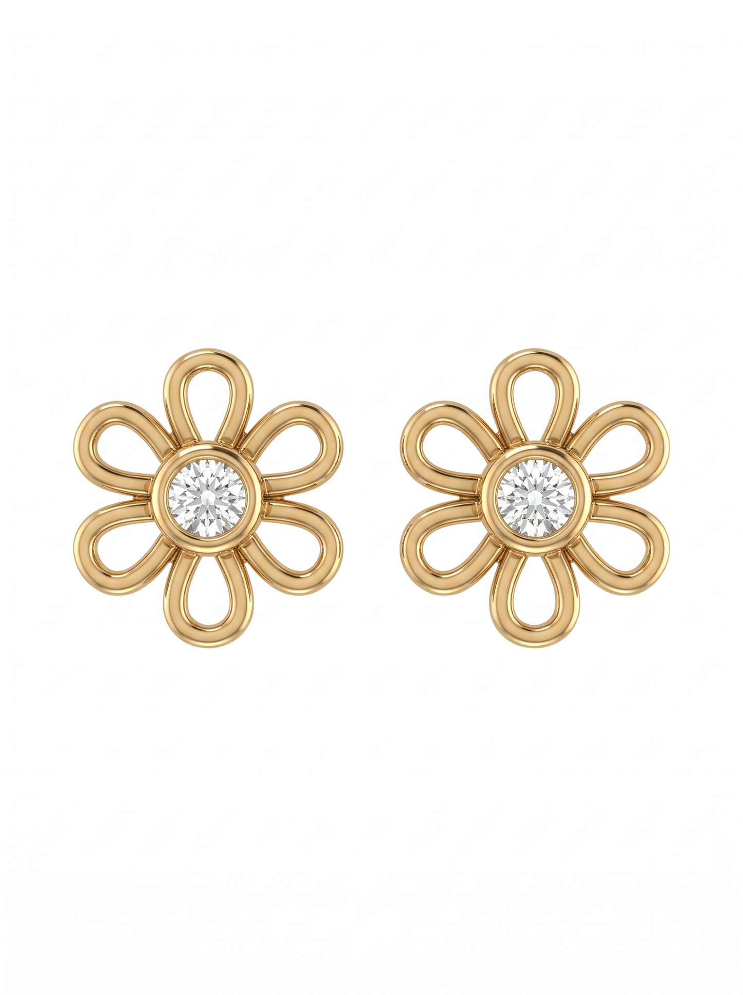 Flower earrings
