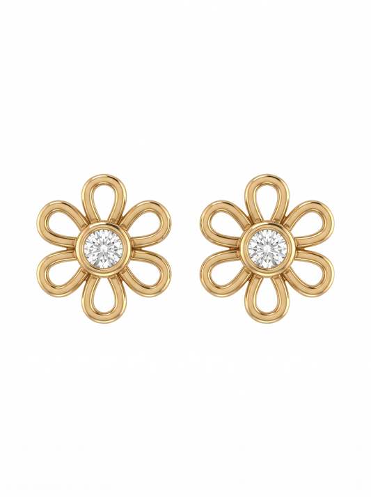 Flower earrings