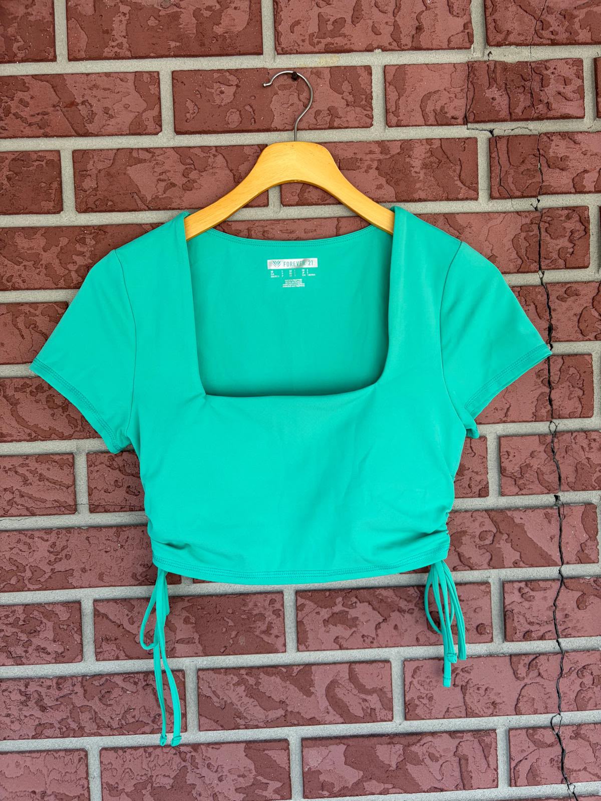 Forever 21 Teal Crop Top