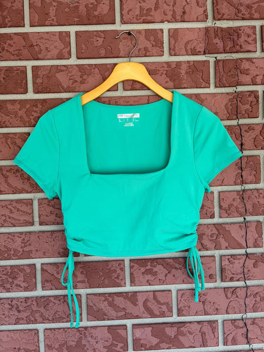 Forever 21 Teal Crop Top