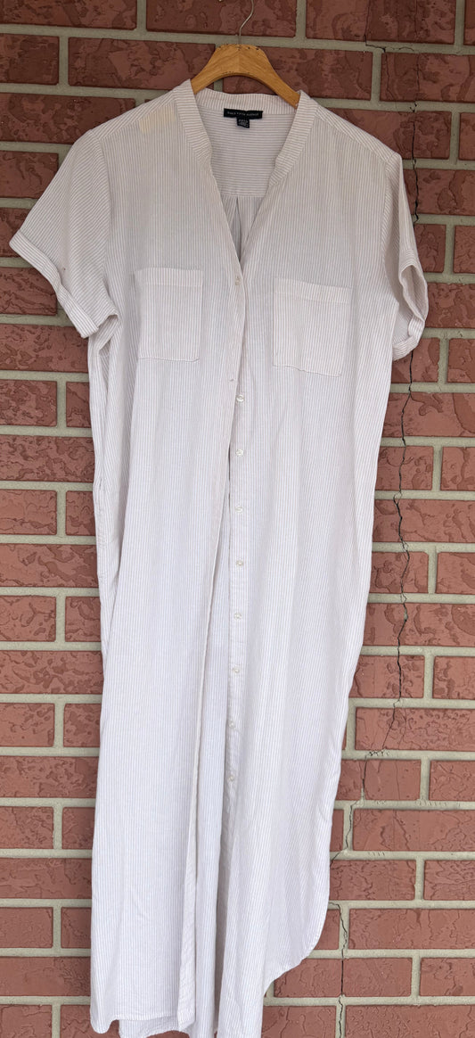 12020 Sal Fifth Avenue Striped Cream Dress