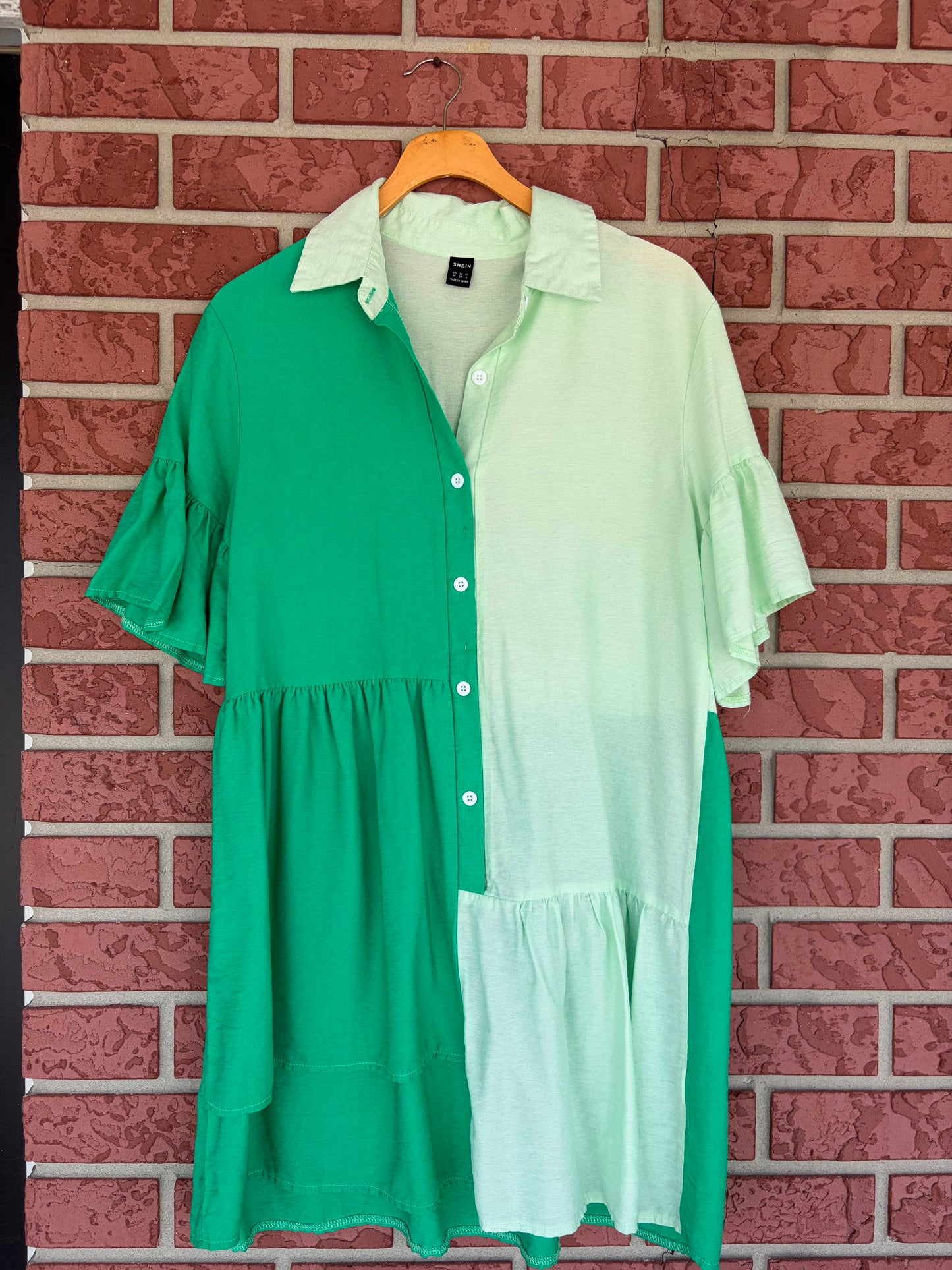 SHEIN green on green dress