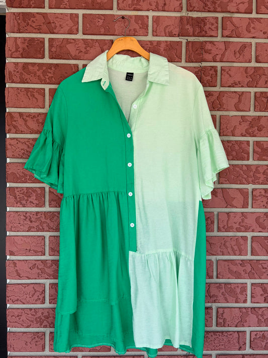 SHEIN green on green dress