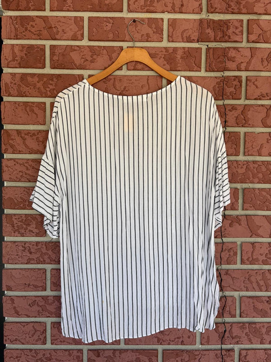 Mustard Seed stripped white shirt