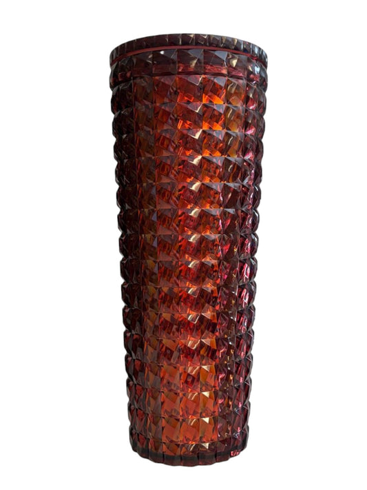 Diamond 24 oz cup with lid and straw