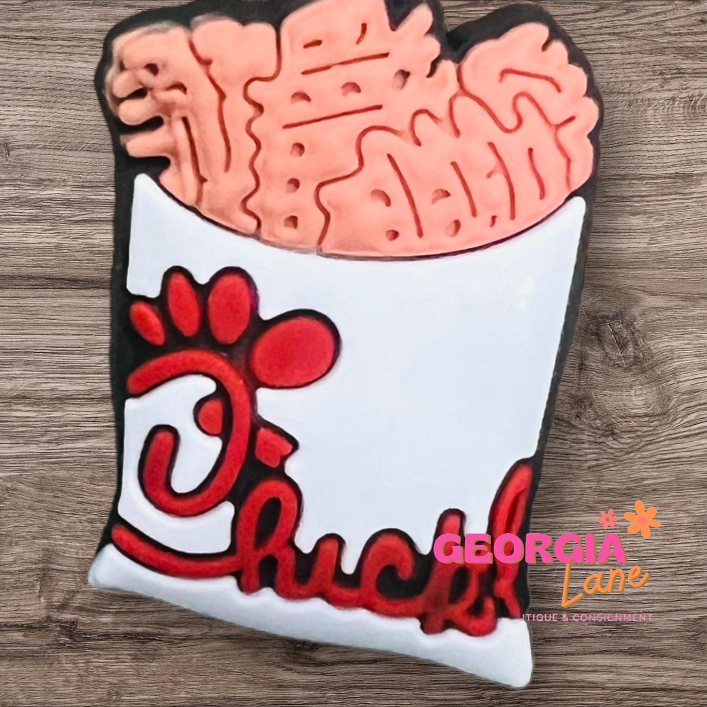 Fil-A fries shoe charm