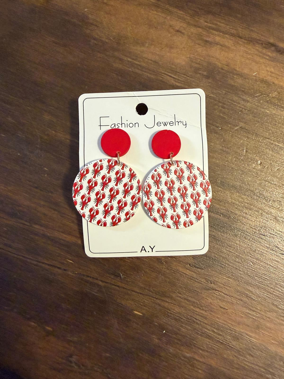 Summer Lobster Earrings