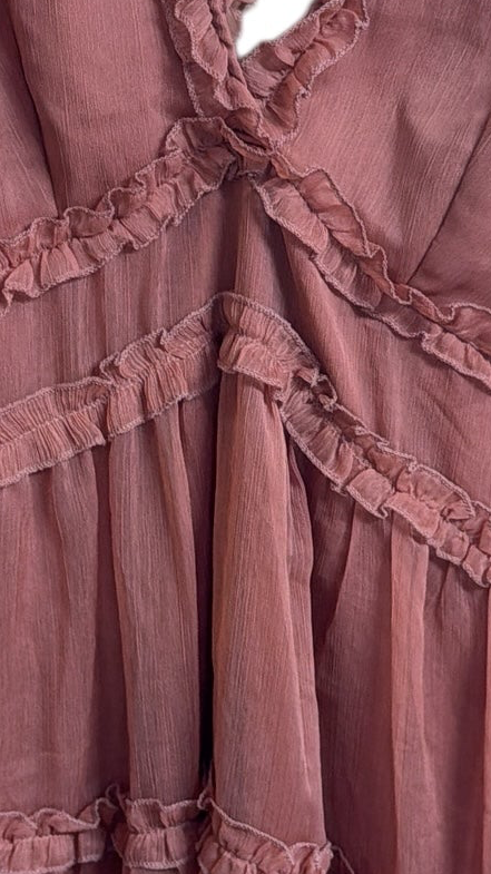 Fashion Nova ruffle pink dress