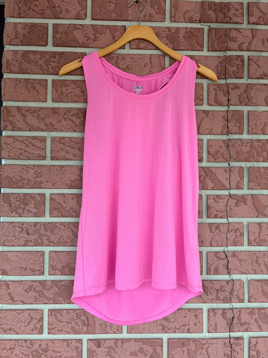 Athletic pink tank top