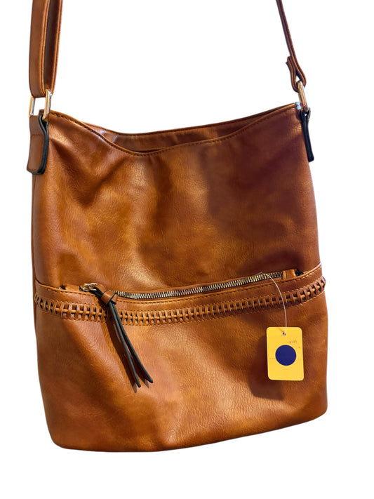 61100 Tan leather bag