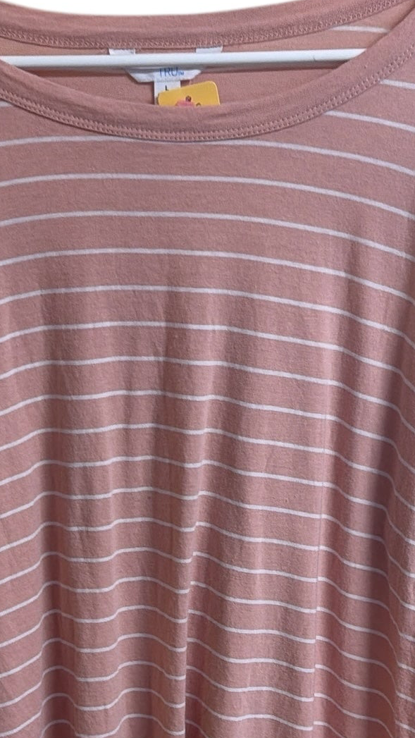 Time and Tru stripe pink top