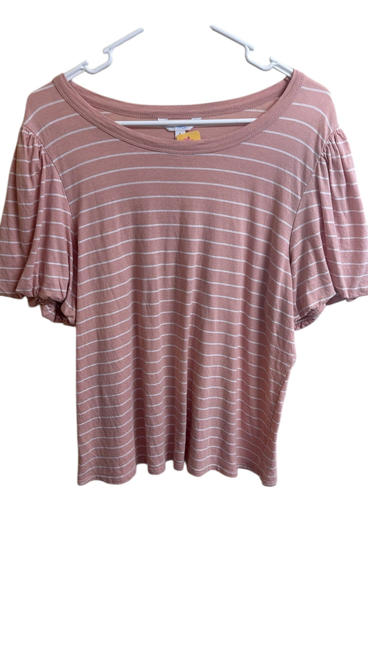 Time and Tru stripe pink top