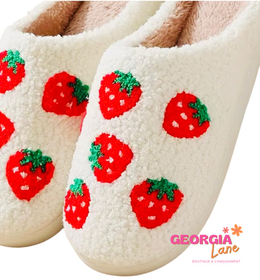 Strawberry slippers