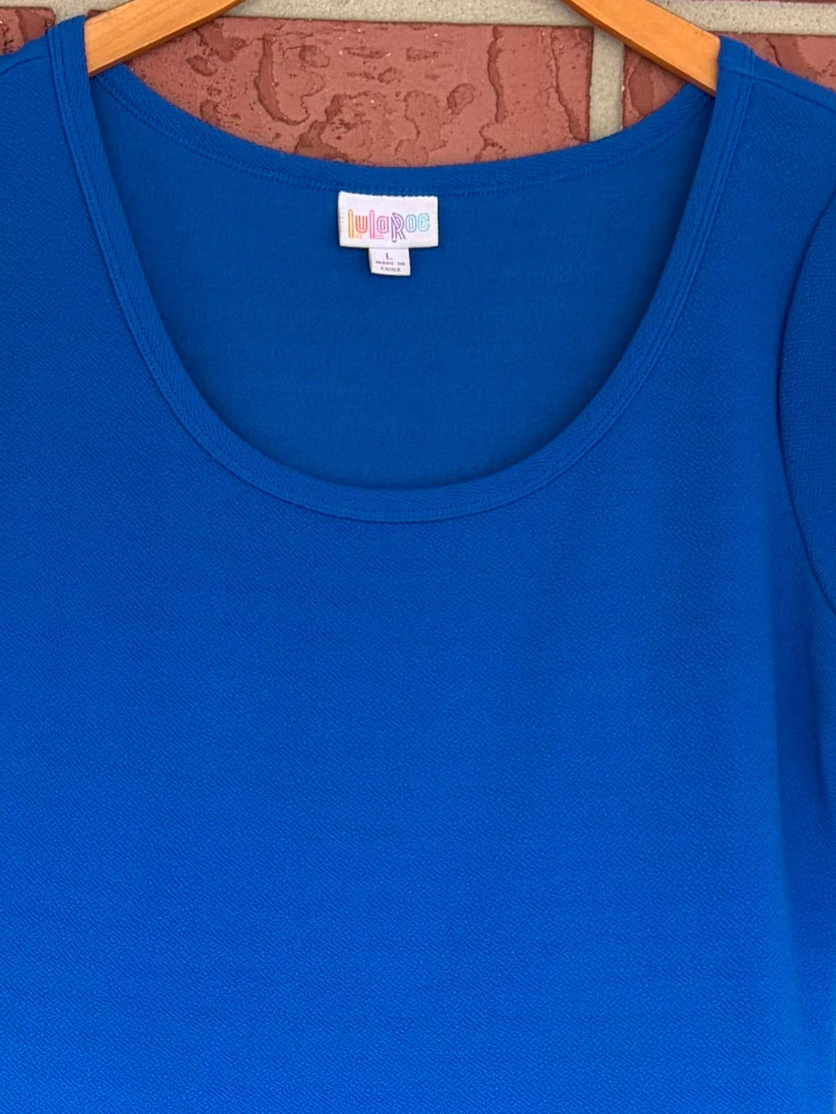 Lularoe blue a-line dress swoop neck