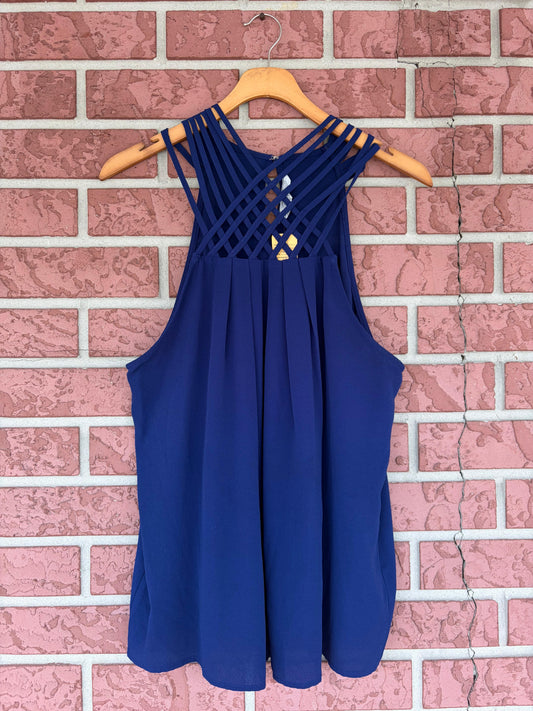 SWEET WANDERER Blue Cross Top