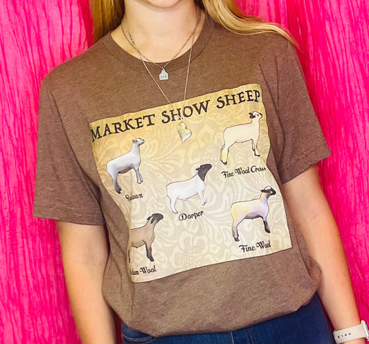 Market Show Sheep tee
